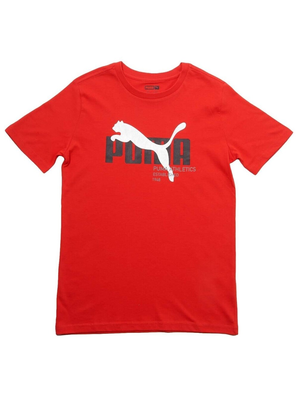 Puma Boys Cotton Jersey Short Sleeve T-Shirt Size L